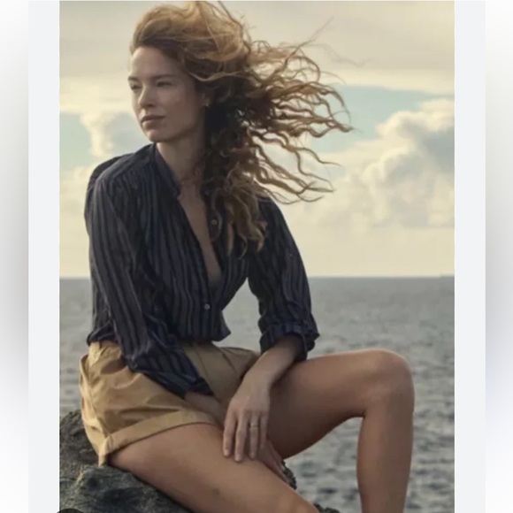 Doen Tops - Doen Oakley Blouse in Sorrento Stripe